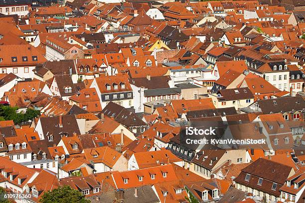 Heidelberg Rooftops Stock Photo - Download Image Now - Architecture, City, Germany