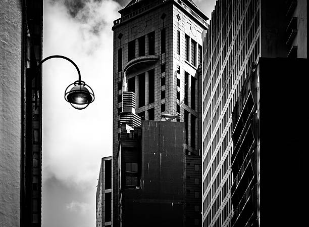 istock windows of business building with B&W color 610977098