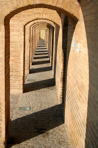 The bridge of 33 arches ( Allah Verdi-Khan bridge ) in Esfahan, Iran
