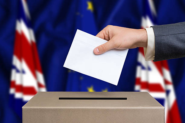 istock Referendum in Great Britain - voting at the ballot box 610980408