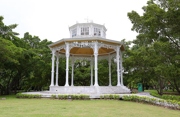 istock Old style Europe Pavilion in the park 610980680