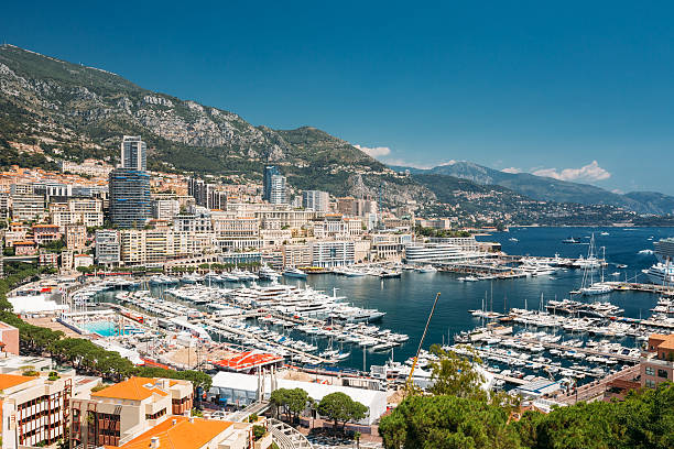 istock Monaco, Monte Carlo Cityscape. Architecture On Mountain Hill Background 610981384