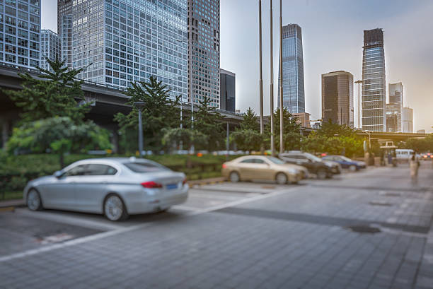 istock parking space front of modern office building 610983118