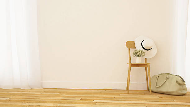 istock living room or gallery minimal design - 3D Rendering 610983678