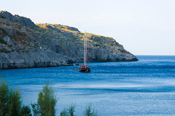 istock Bay in Faliraki Rhodes 610984906