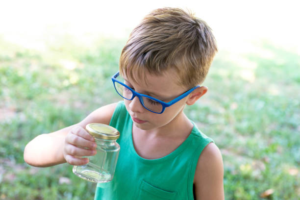 istock Child Looking in to a Jar 610985370