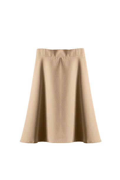 istock Beige skirt isolated 610985930