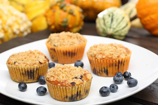 istock Pumpkin muffins with cranberries 610987686