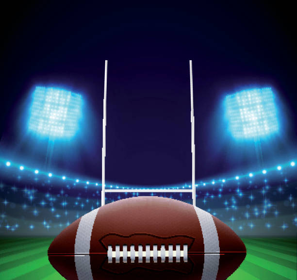 istock ball and american football field eps 10 610988118