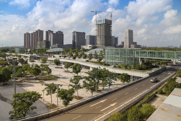istock modern city road and building 610990520