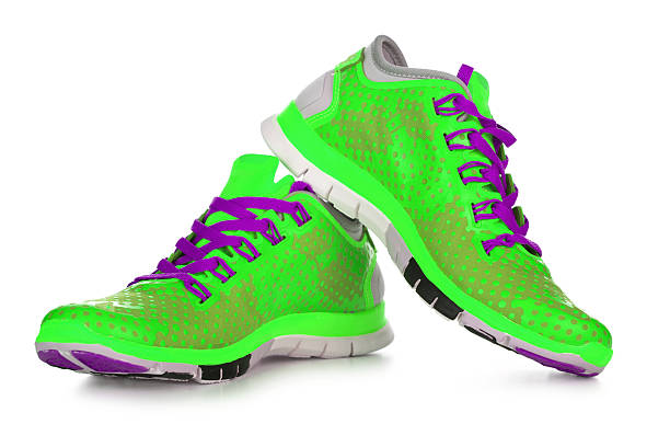 istock Green sport shoes 611065278