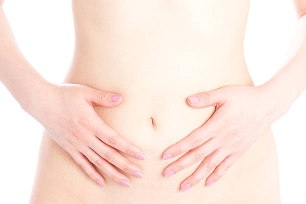 Body part of Japanese woman stock photo