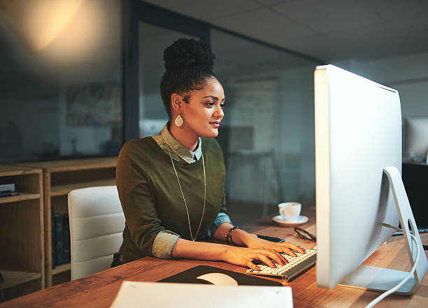istock Working hard to beat the deadline 611068466