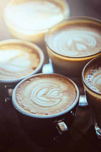 istock Close up of coffee cups 611068674