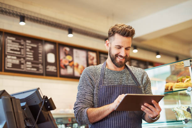 istock He's just launched an app for his business 611069460