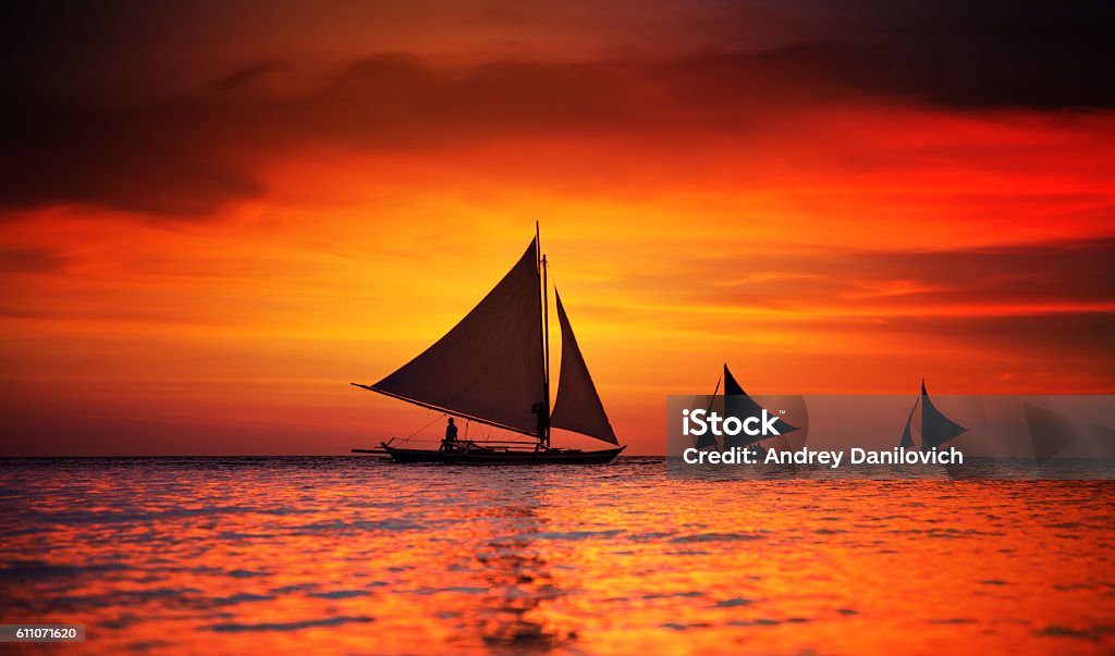 Boracay sunset Boracay sunset, Philippines Philippines Stock Photo
