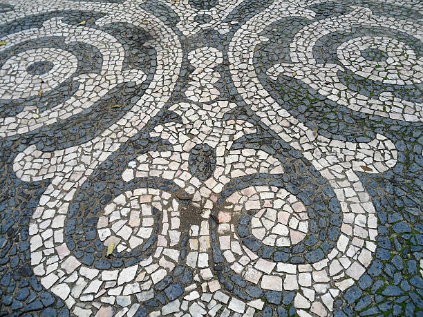 istock Raindrops on the Cobblestone Street 611075096