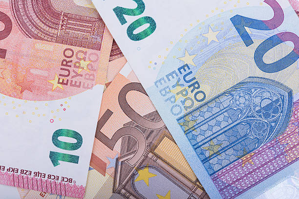 istock Euro banknotes. European Union Currency 611077318