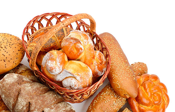 istock Collection of bread products 611077938