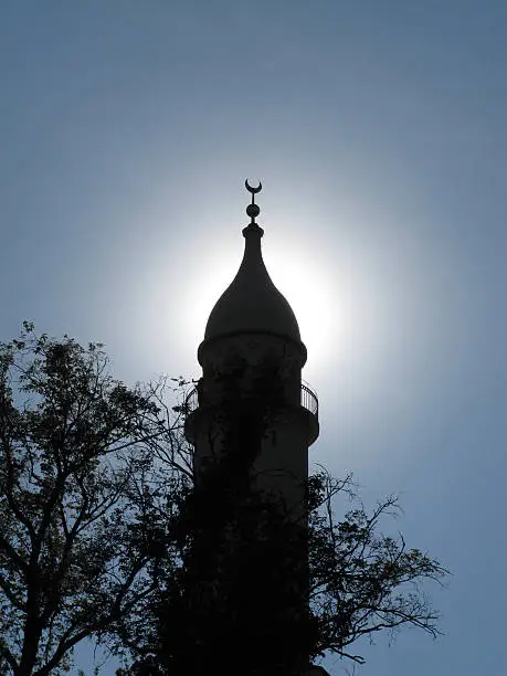 Minaret in the park by the Chateau in Lednice, South Moravia (Czech Republic)