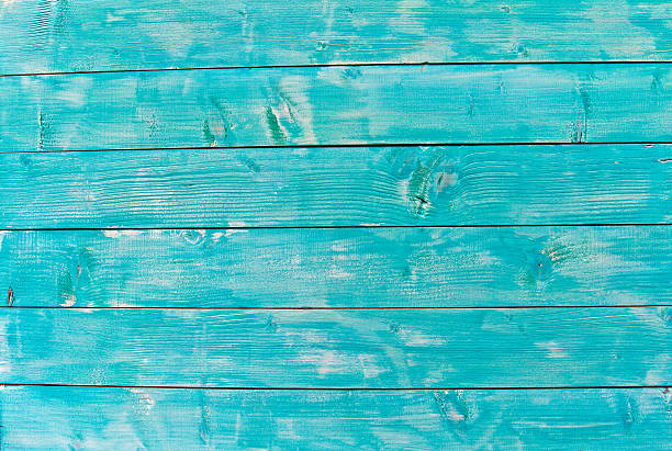 istock Deep blue sea color horizontal wooden background 611084018
