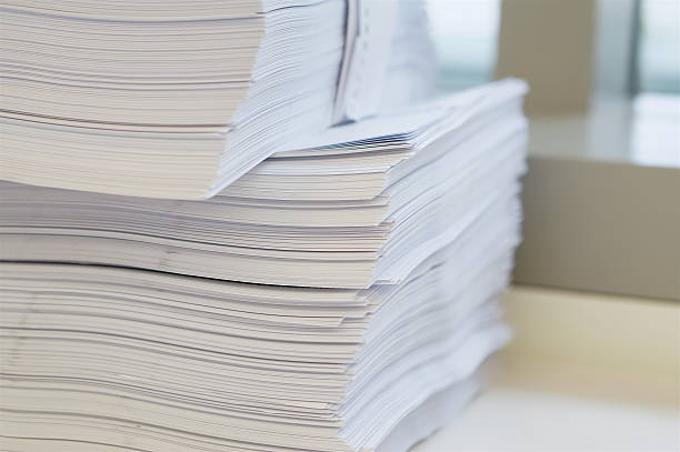 istock Pile of white papers sheet 611086162