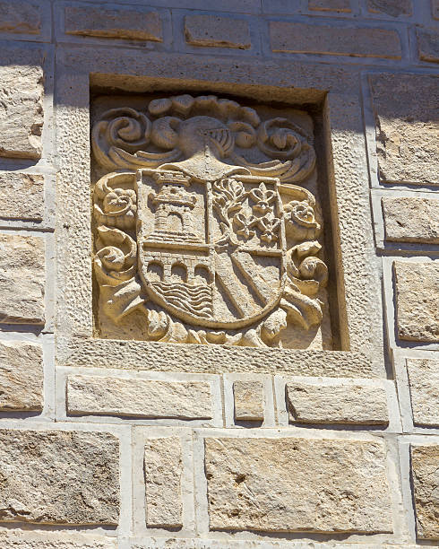 istock Blazon Coat of arms in stone 611087474