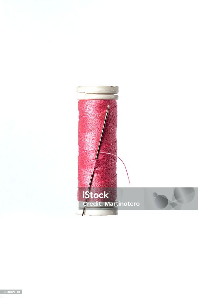 Embedded Needle Embedded Needle In A Spool Of Pink Sewing Stock Photo - Download Image ...