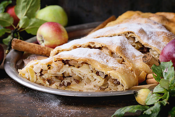 istock Homemade apple strudel 611091524