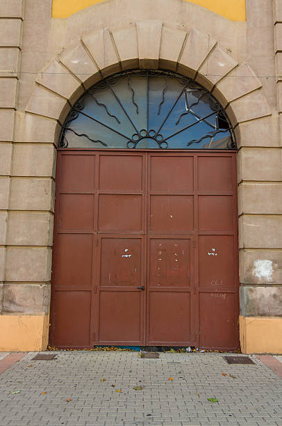 istock Metal door in an elegant building 611092442