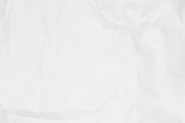 istock Crumpled white paper texture or paper background for design. 611092632
