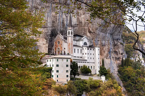 Madonna della Corona, the Sanctuary of Our Lady of the crown. Spiazzi, Verona, Veneto, Italy