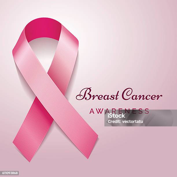 Breast Cancer Awareness Poster Stock Illustration - Download Image Now - Breast Cancer Awareness Ribbon, Shiny, Adult