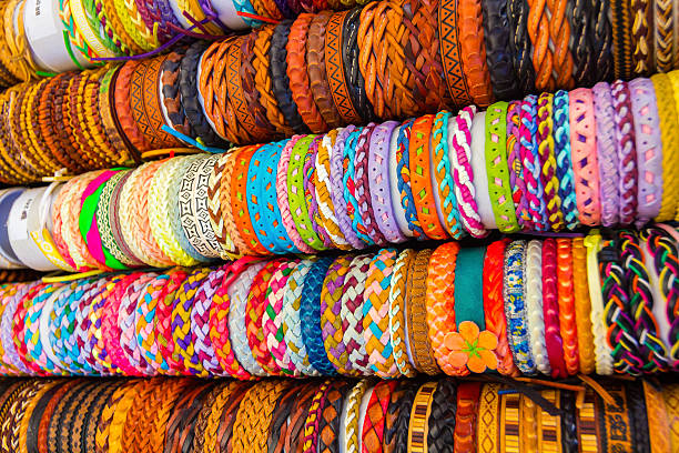 istock leather bracelets with different shapes and colors 611094148