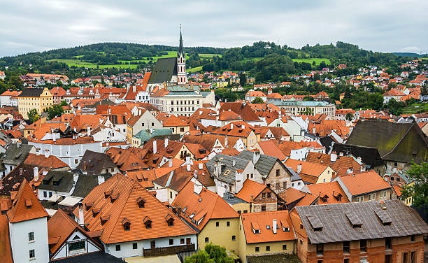 istock Medieval town Cesky Krumlov , Czech Republic 611099910