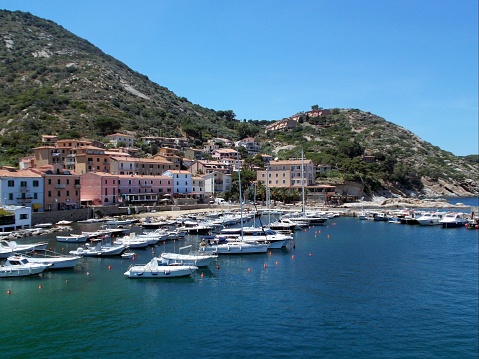 giglio island - panorama on the village