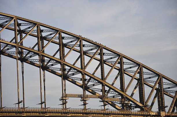 istock Tourists climb down from top of Sydney Harbour Bridge 611172292