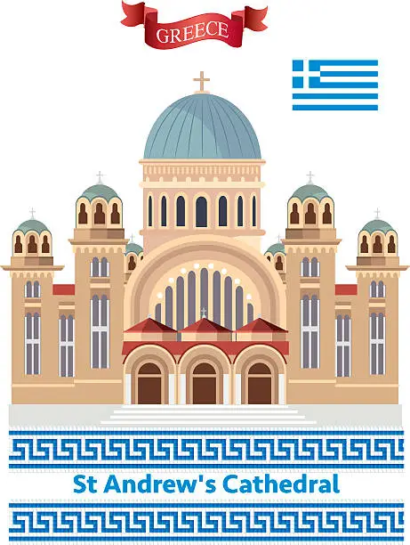 Vector illustration of St Andrew's Cathedral