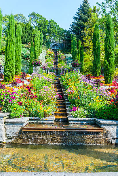Mainau island at Bodensee, Germany Mainau island at Bodensee, Germany whites only drinking fountain stock pictures, royalty-free photos & images