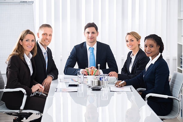 istock Businesspeople Attending Seminar 611174472