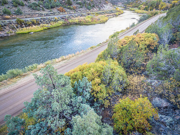 istock Colorado River aerial view 611175596
