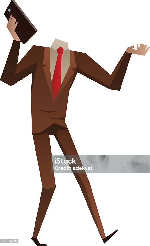 Vector No Head Businessman With No Head Vector Illustration Stock Illustration ...