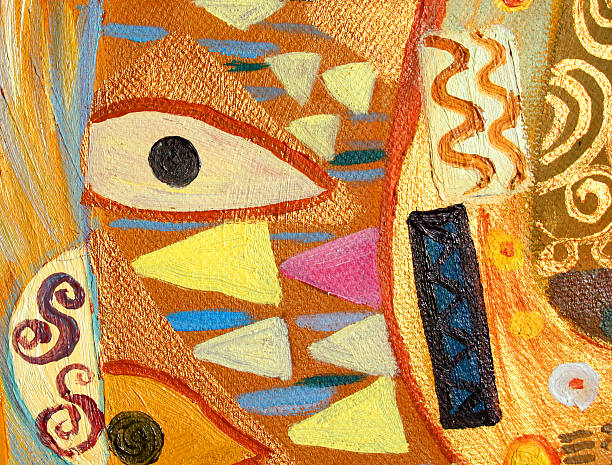 Texture, background and Colorful Image of an original Abstract Painting,oil on Canvas