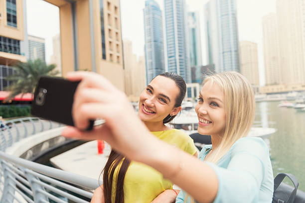 istock Visiting Dubai Marina selfie 611178650