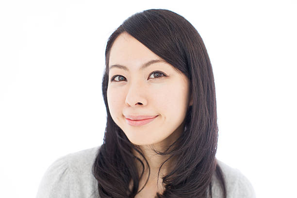 istock Japanese woman in white background 611179810