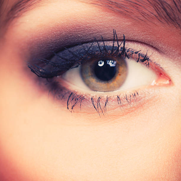 istock Glamorous woman with elegant eye make up. 611187602