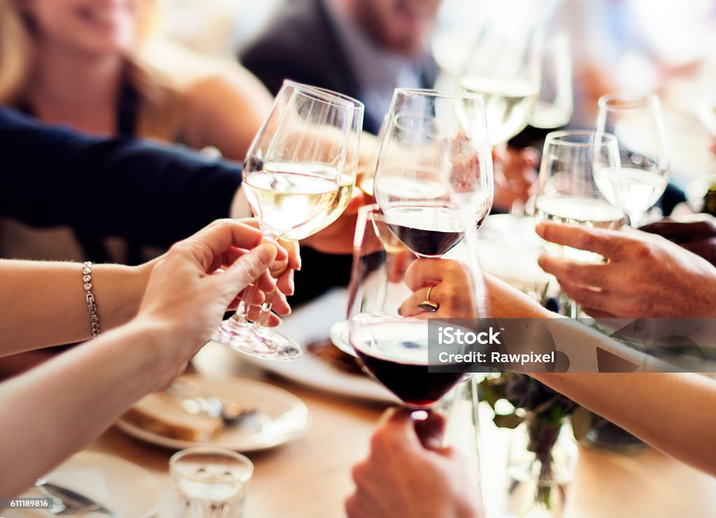 Business People Party Celebration Success Concept Dinner Stock Photo