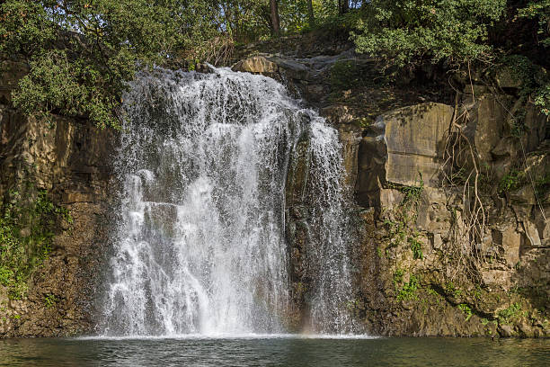 waterfall in Latium stock photo