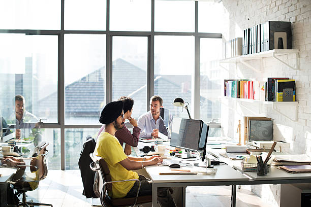 istock Business People Meeting Discussion Working Office Concept 611192940