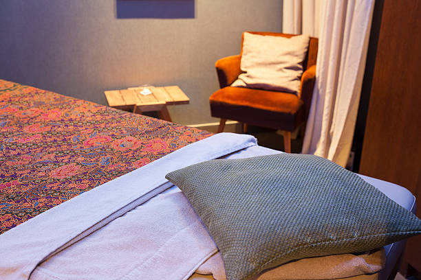 istock interior of a room for oriental massage 611198056